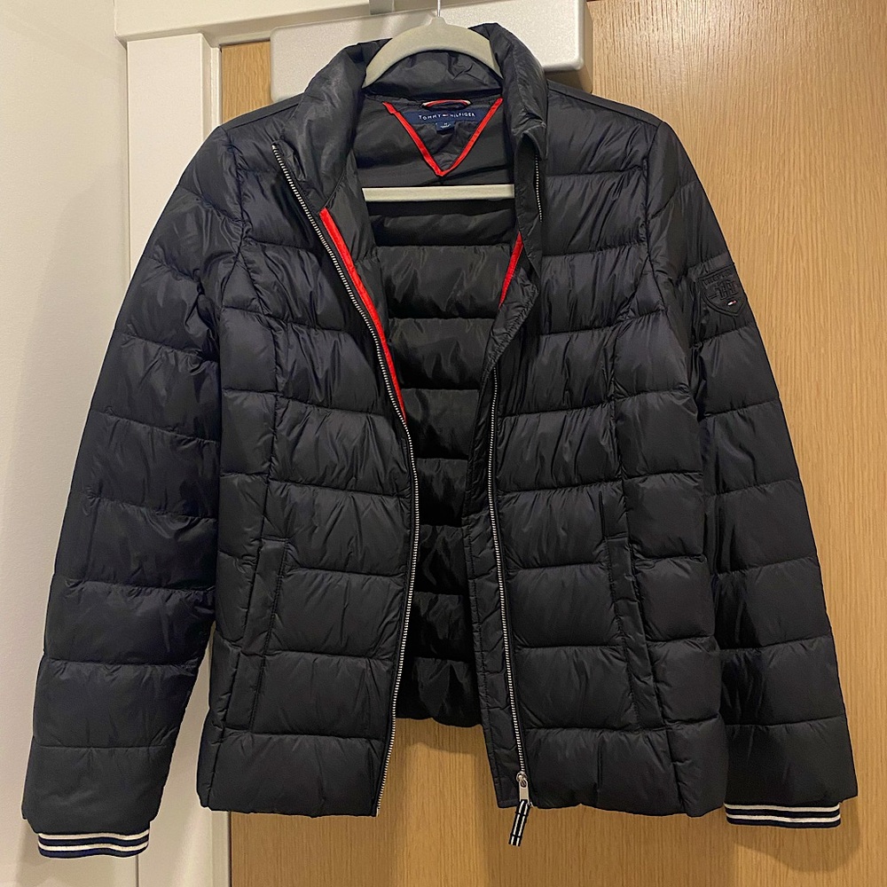 Tommy Hilfiger zip up puffer jacket